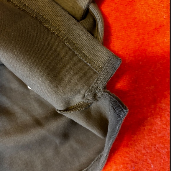 Zara khaki long sleeve brushed top sweatshirt NWT - Picture 6 of 9